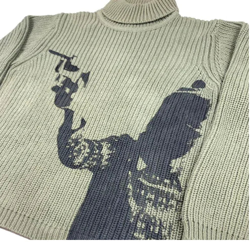 Men's Casual Loose Turtleneck Sweater