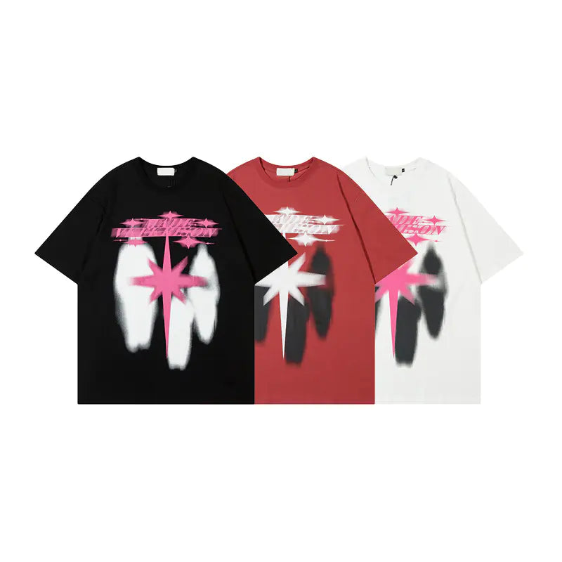 YPRS Men's Sci-Fi Graphic Star Print Streetwear T-Shirt