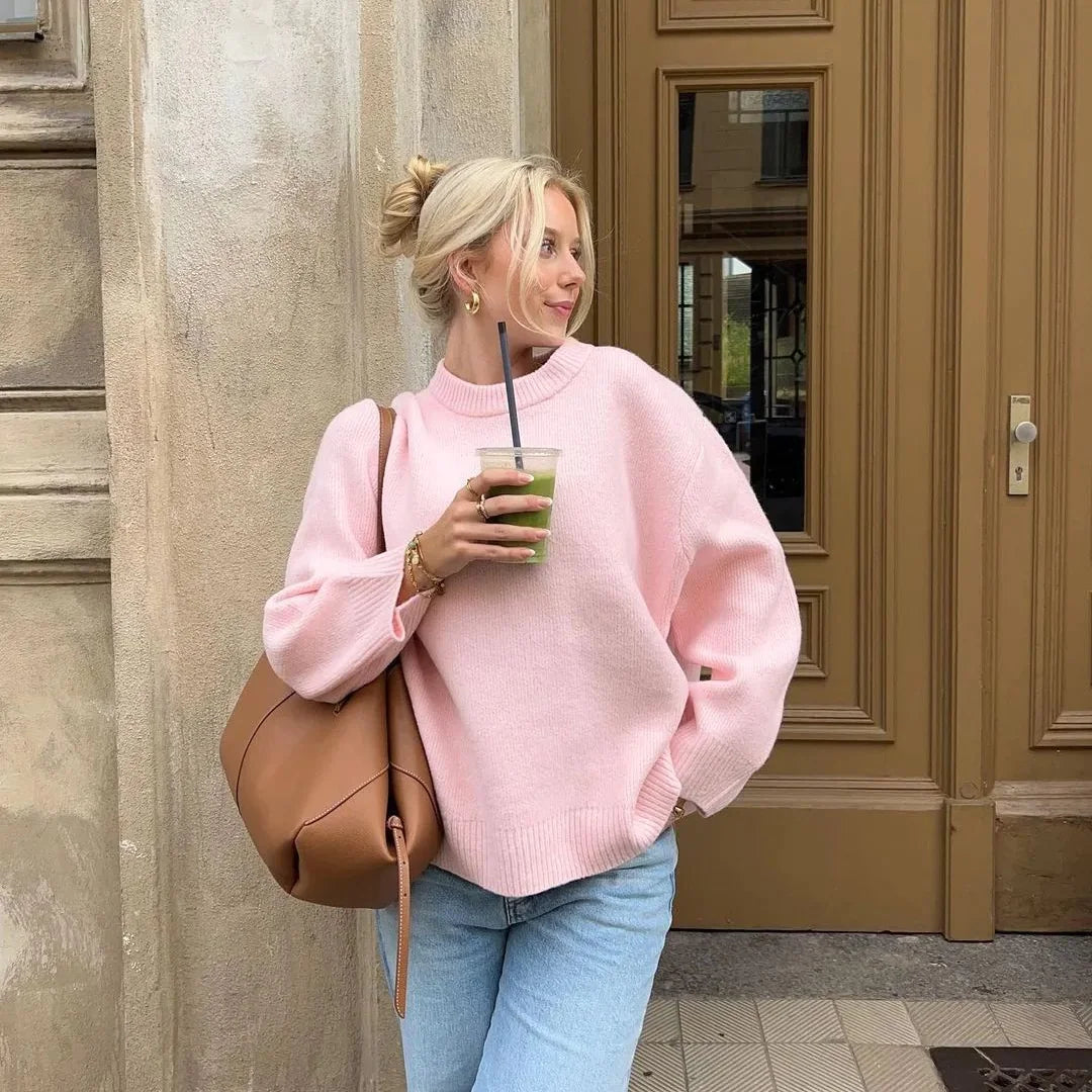 Loose Long-sleeved Sweater For Women