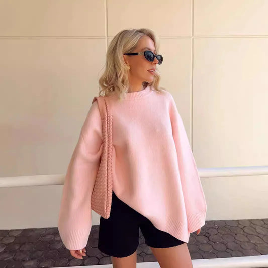 Loose Long-sleeved Sweater For Women