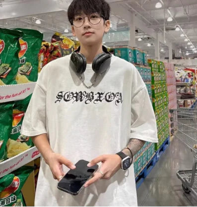 Peace Dove Print Oversized T-Shirt for Men