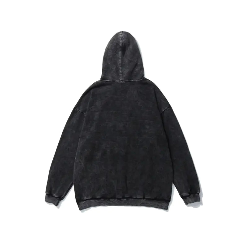 Vintage Streetwear Hoodie with Cashew Flower Print