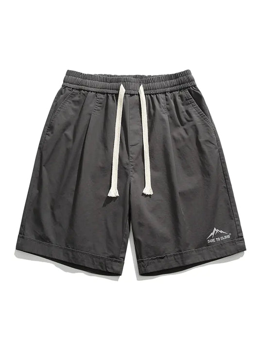 Retro Casual Cotton Shorts for Men - Summer 2024