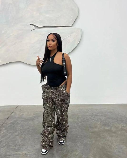Camouflage Cargo Pants - Original Streetwear for Women