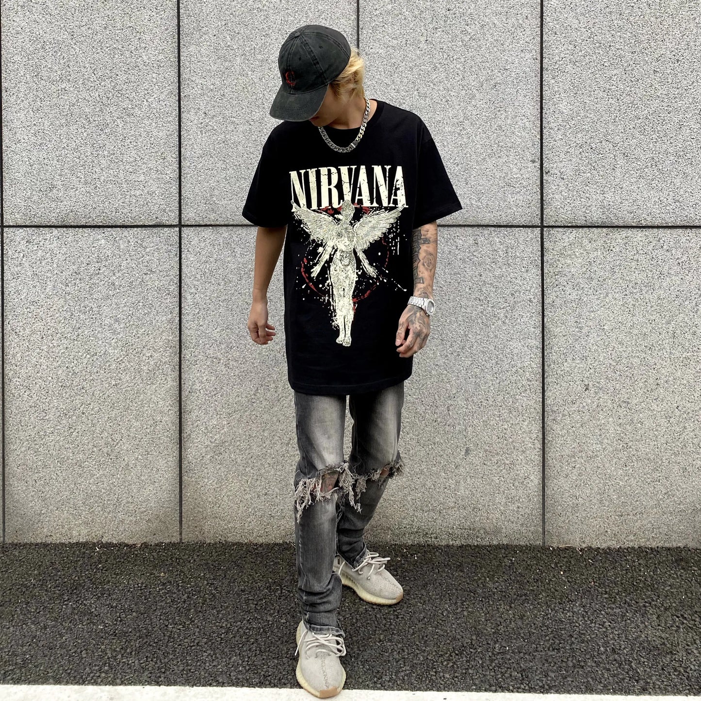 Vintage Graphic Casual T-Shirt for Men (Loose Fit)