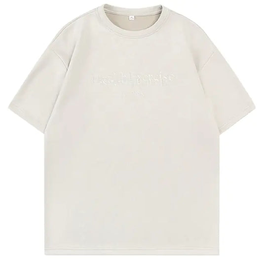 Vintage Y2K Oversized Suede T-Shirt for Men and Women