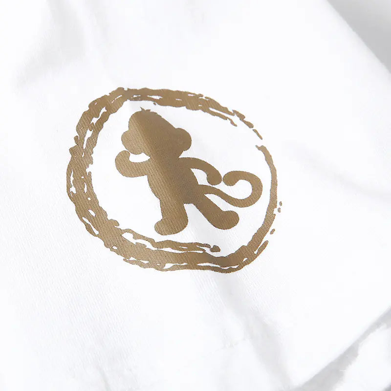 Chinese Style Koi Print Short Sleeve T-Shirt for Men