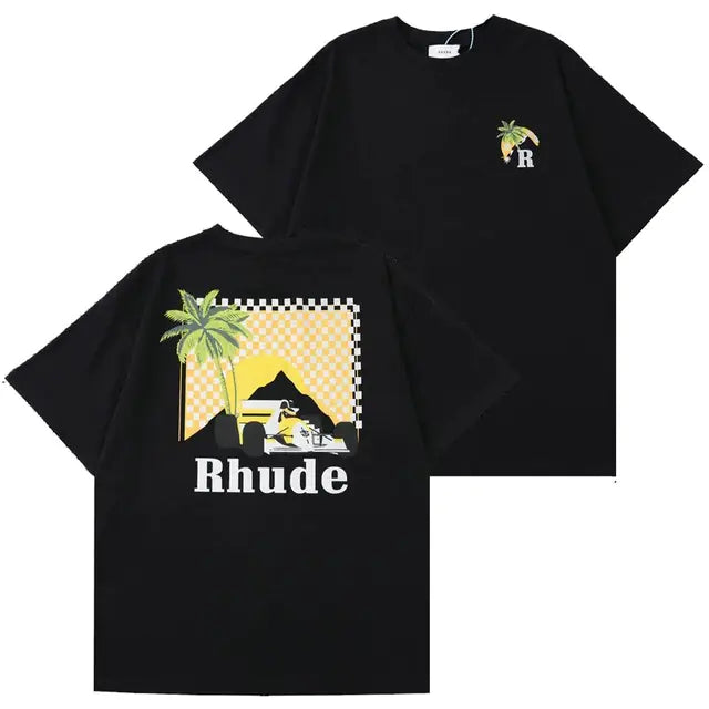 Rhude Cotton T-Shirt for Men and Women - Summer 2024