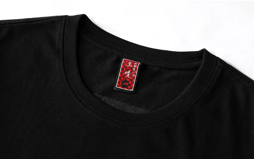 Summer Youth Embroidered Dragon T-Shirt for Men