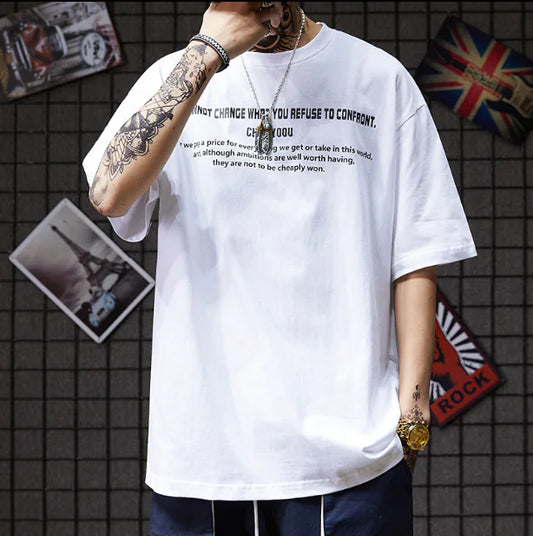 Trendy Hip-Hop Short Sleeve T-Shirt for Men