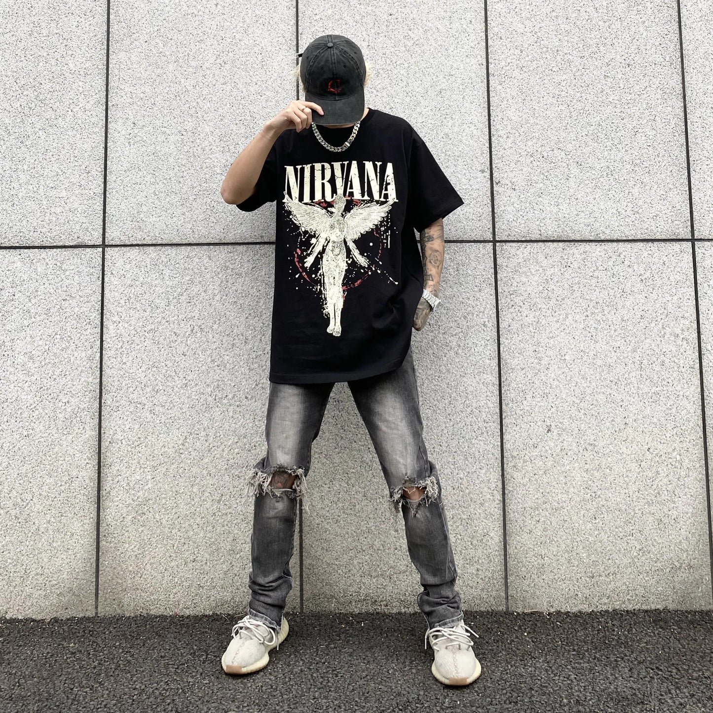 Vintage Graphic Casual T-Shirt for Men (Loose Fit)