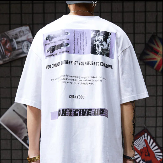 Trendy Hip-Hop Short Sleeve T-Shirt for Men