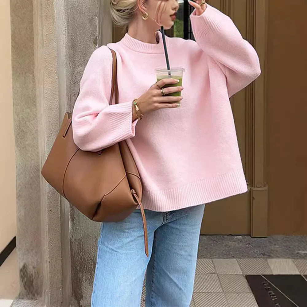 Loose Long-sleeved Sweater For Women
