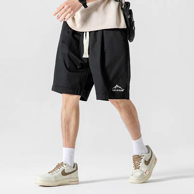Retro Casual Cotton Shorts for Men - Summer 2024