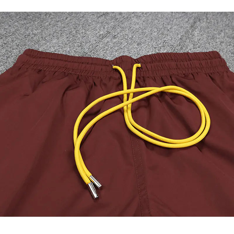 Rhude Quick Dry Summer Shorts for Men with Pockets