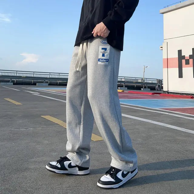 Men's Loose Straight Hip Hop Jogging Pants - Streetwear