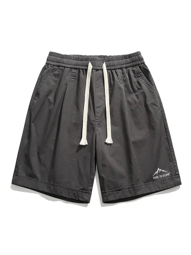 Retro Casual Cotton Shorts for Men - Summer 2024