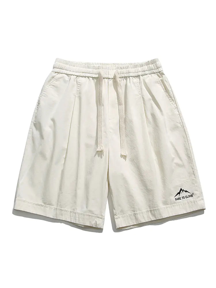 Retro Casual Cotton Shorts for Men - Summer 2024