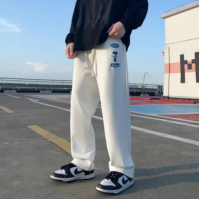 Men's Loose Straight Hip Hop Jogging Pants - Streetwear