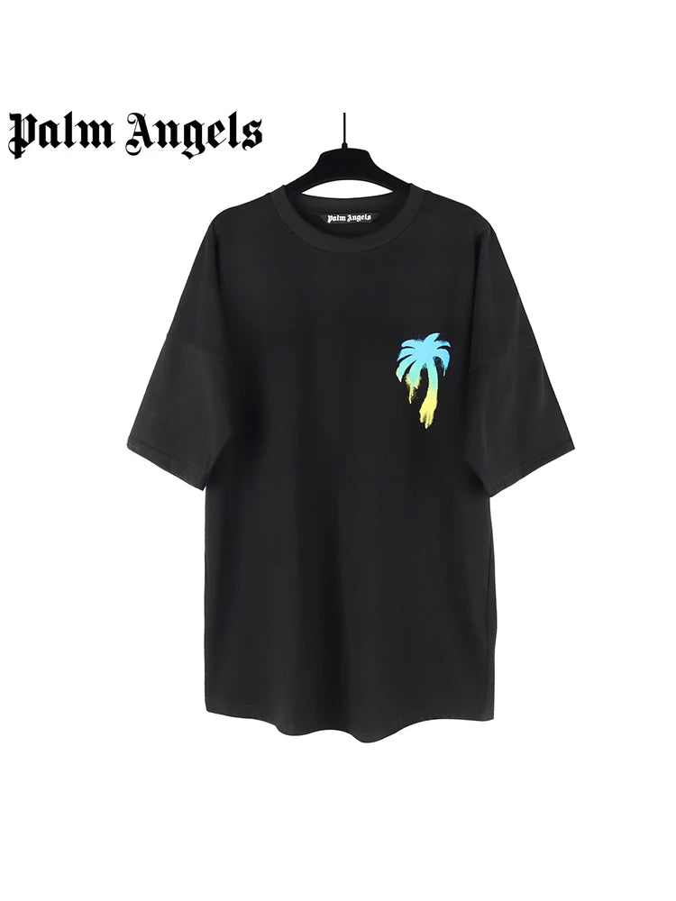 Palm Angels Round Neck T-Shirt for Men and Women