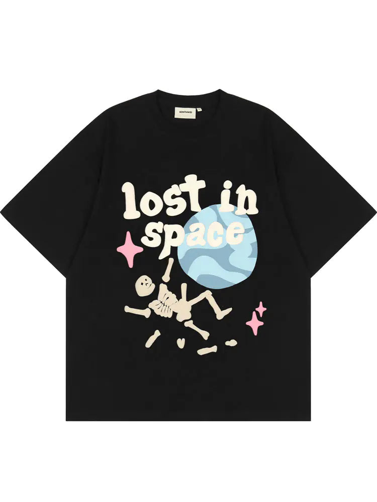 Punk Hip Hop Skull Skeleton Streetwear Shirt