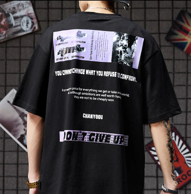 Trendy Hip-Hop Short Sleeve T-Shirt for Men