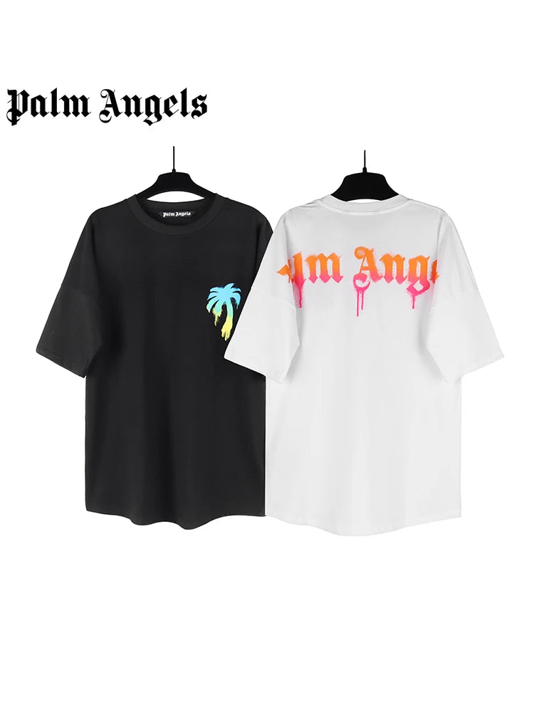 Palm Angels Round Neck T-Shirt for Men and Women