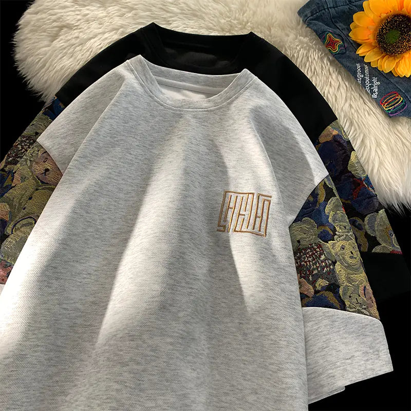 Embroidered Bear T-shirt for Men and Women, Summer Style