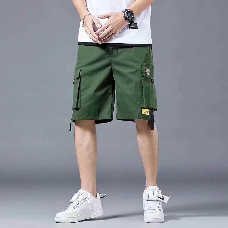Men's Color Block Cargo Shorts