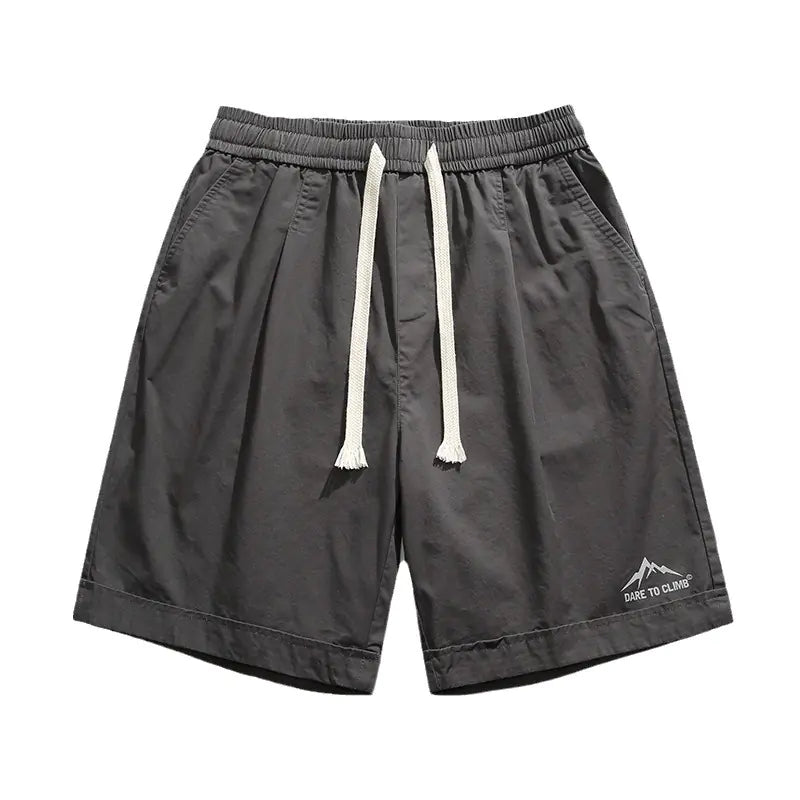Retro Casual Cotton Shorts for Men - Summer 2024