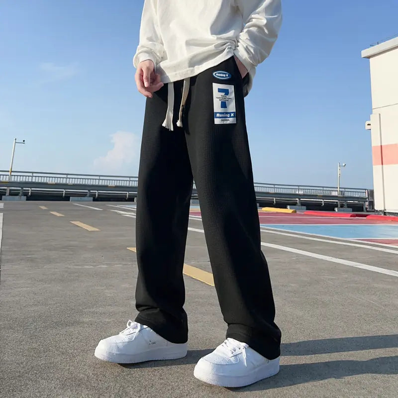 Men's Loose Straight Hip Hop Jogging Pants - Streetwear